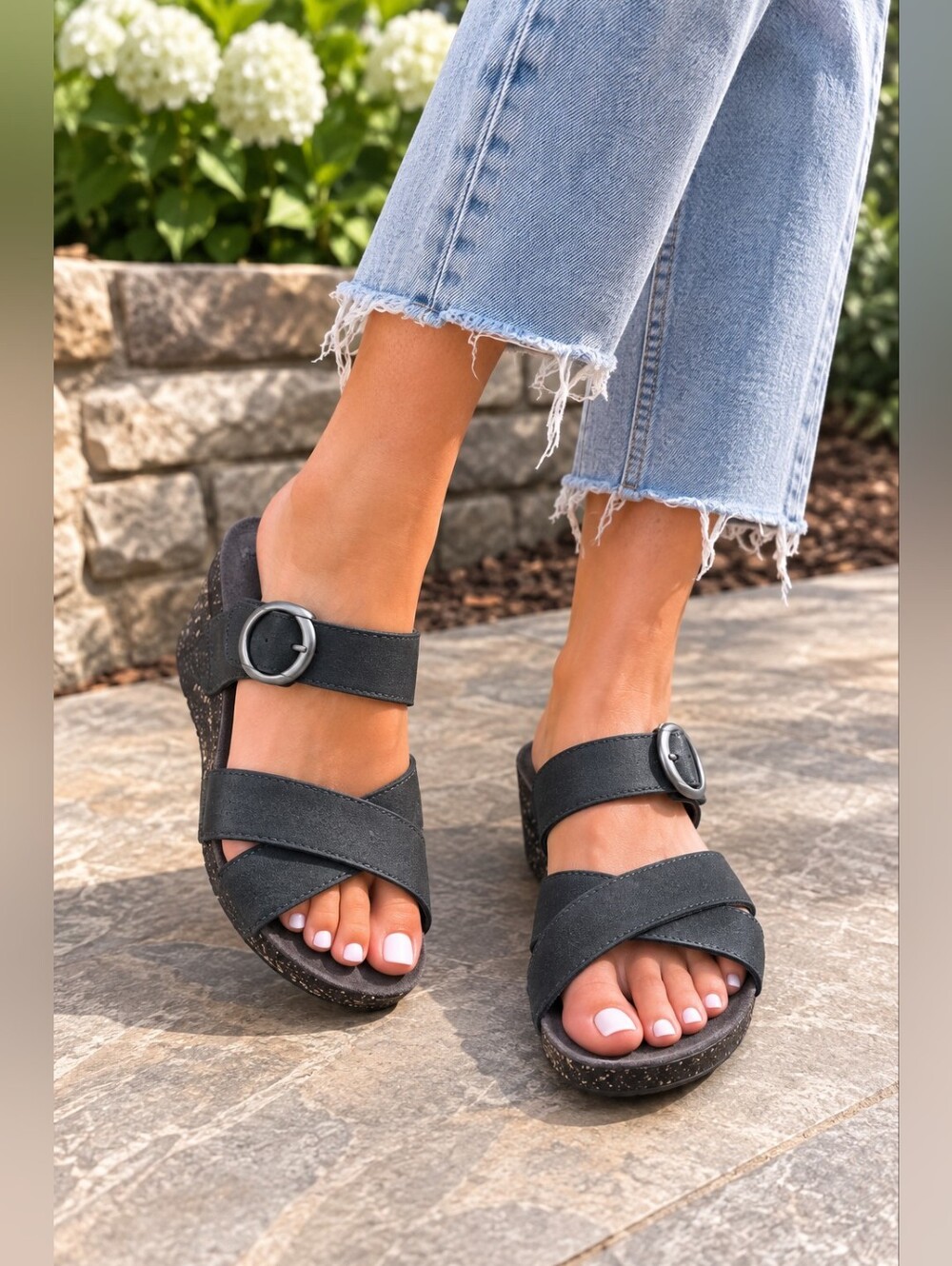 DANSKO Womens Susie Milled Nubuck Sandal
